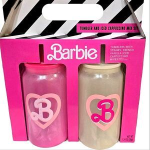 Dragonfly x Barbie Tumbler & Iced Cappuccino Mix Boxed Set